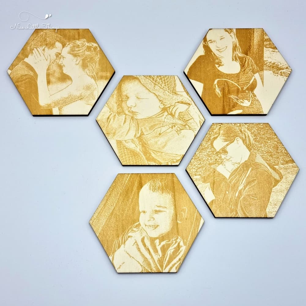 fotocollage hexagon