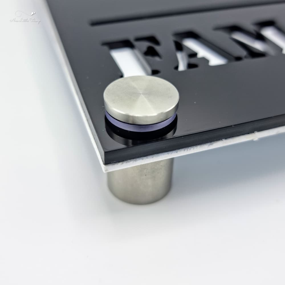 Luxe Naambord met Huisnummer