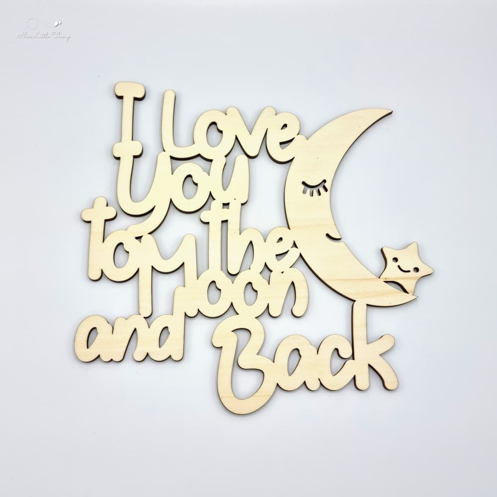 Muurdecoratie To the Moon and Back