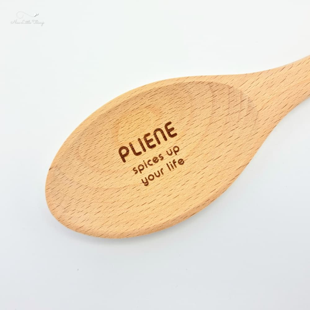 Houten Lepel met Naam en Quote