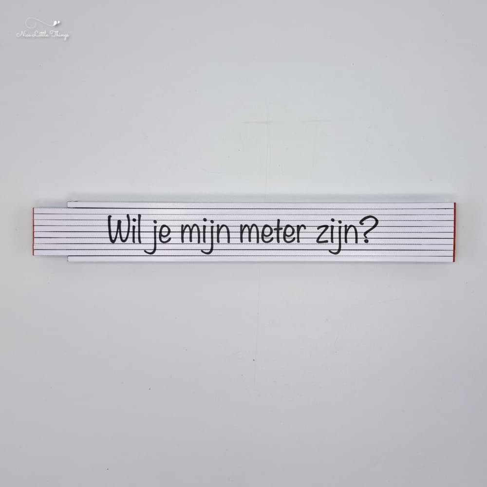 Vouwmeter — Wil je mijn meter zijn?