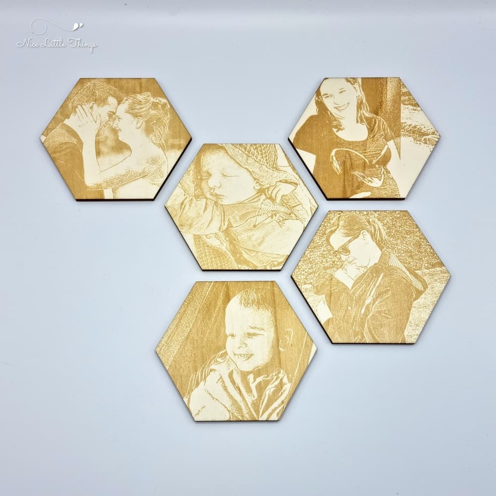 fotocollage hexagon