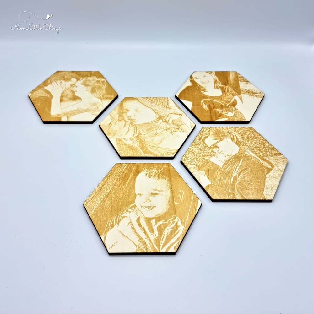 fotocollage hexagon
