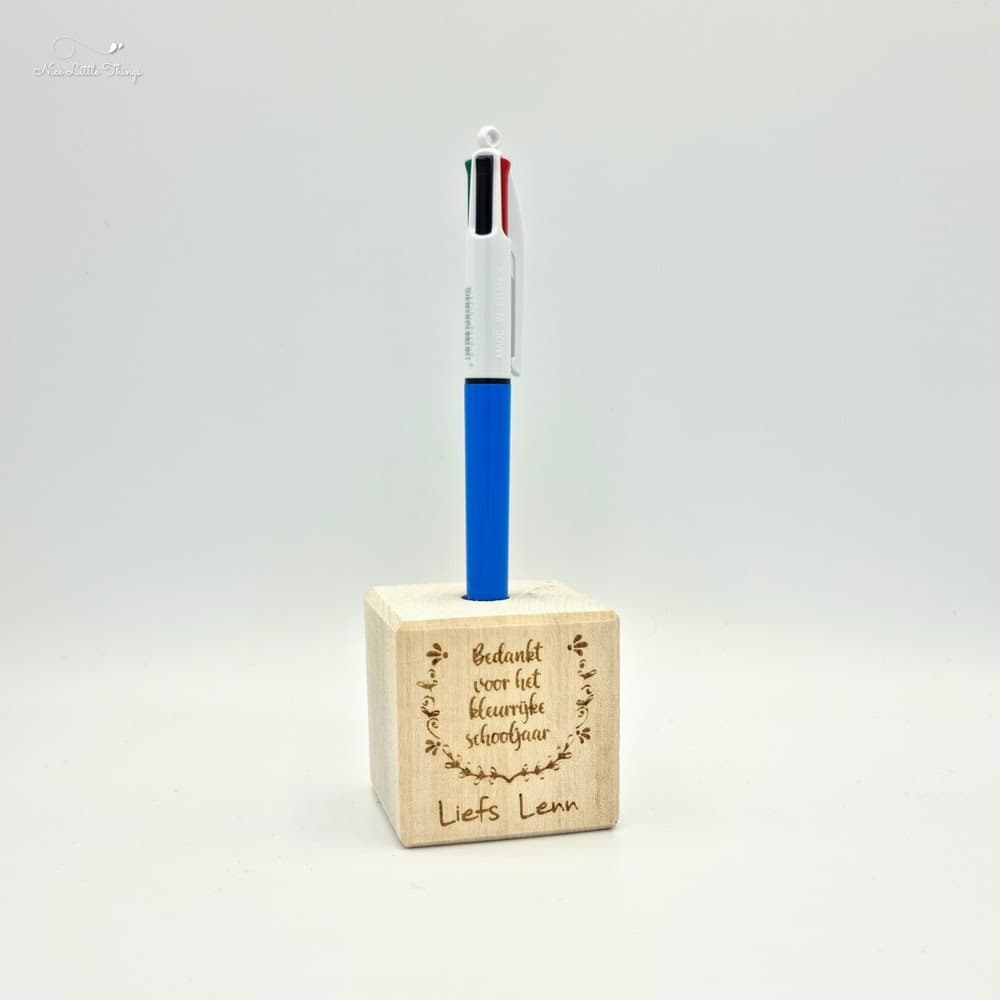 Houten Kubus Bedankt