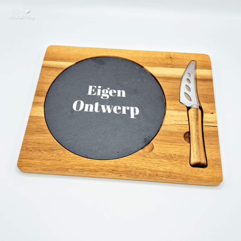 leisteen serveerplateau eigen ontwerp