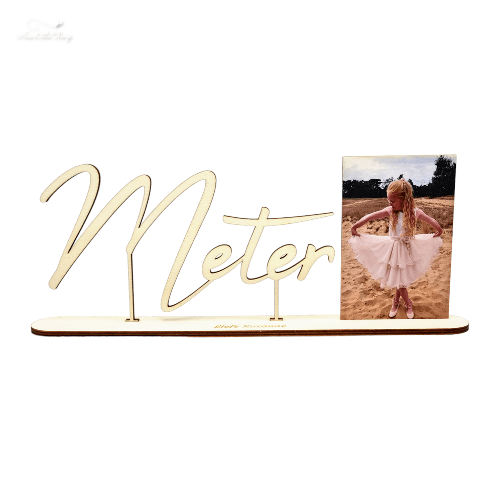 Houten Naam met Foto