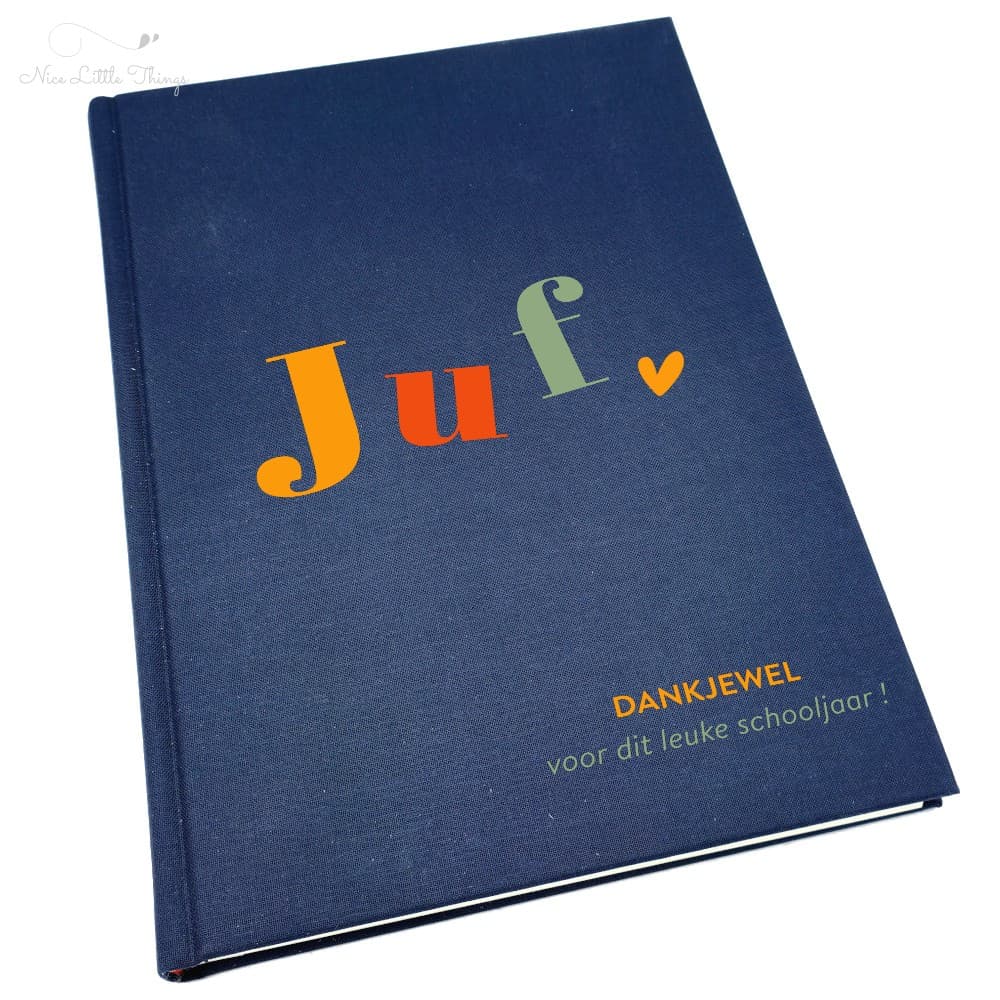 Gepersonaliseerd notitieboek B5 "Dankjewel Juf"